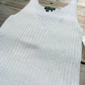 Ralph Lauren Knit Tank Top Large NWT